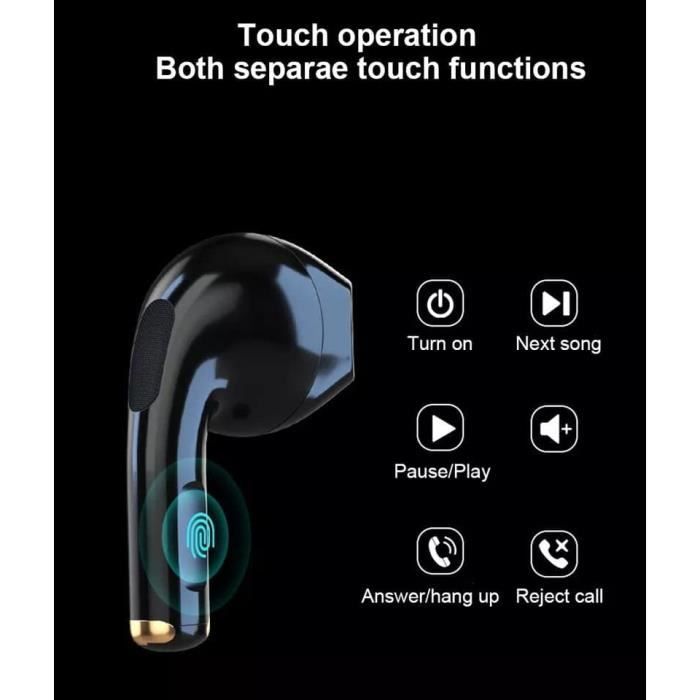 Casque Bluetooth sans fil pour Huawei Apple, carte stéréo