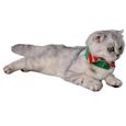 Adorable chat mignon chien Noël chapeau de Noel de Noël et nœud papillon et pieds de couverture collier pour chats chaton chiot peti-3