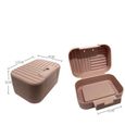 3 pièces boîte à savon à portable porte-savon pratique pour voyage à la maison   DISTRIBUTEUR DE SAVON-3