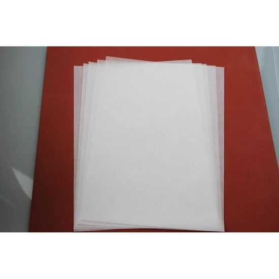 Papier Transfert pour Textile - Pochette 10 Feuilles A4 Papier Transfert, 1  Feuille Papier Sulfurisé Incluse & Papier Autocollant Transparent -  Pochette 8 Feuilles Étiquettes Adhésif A4, 9600 dpi : : Cuisine et  Maison