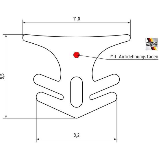 Ruban à joint avec fil anti-étirement pour tous les systèmes de terrasse Bois WPC MADE IN GERMANY joint d/'étanchéité profilé de remplissage pour sol joint 7-10 mm gris clair 1 mètre courant