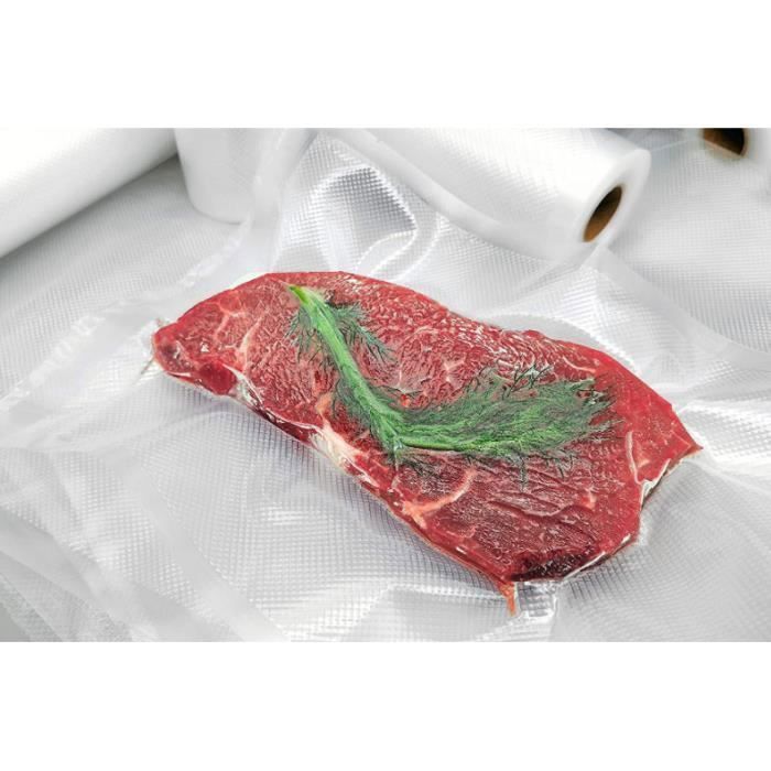 2 Rouleaux Sous Vide Gaufrés pour Machine Mise Sous Vide 28 cm X 5 mètres  Sans BPA Sécurité Sac Rouleau de Film Sous Vide - Cdiscount Maison