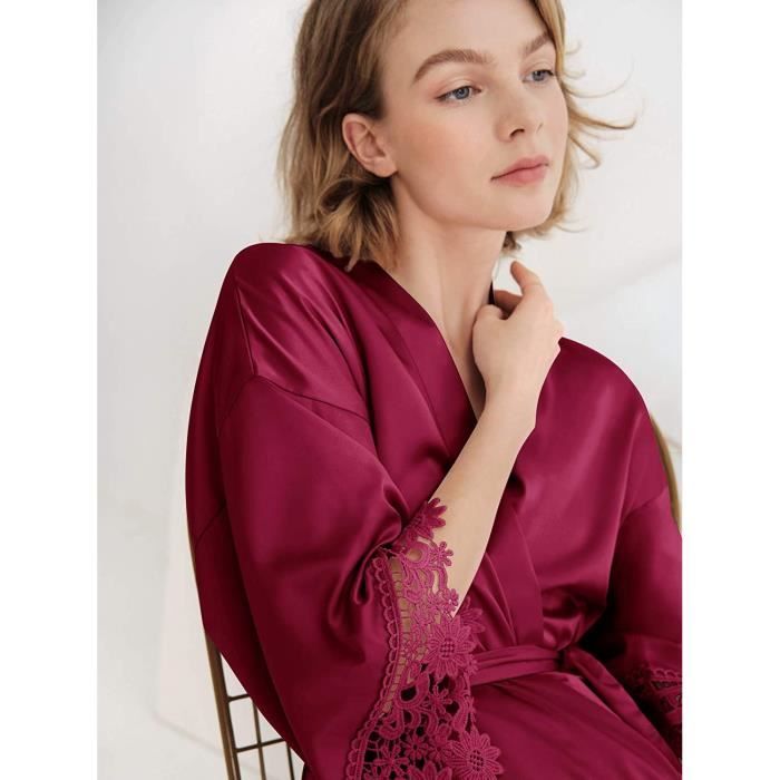 Sioro satin cheap robe