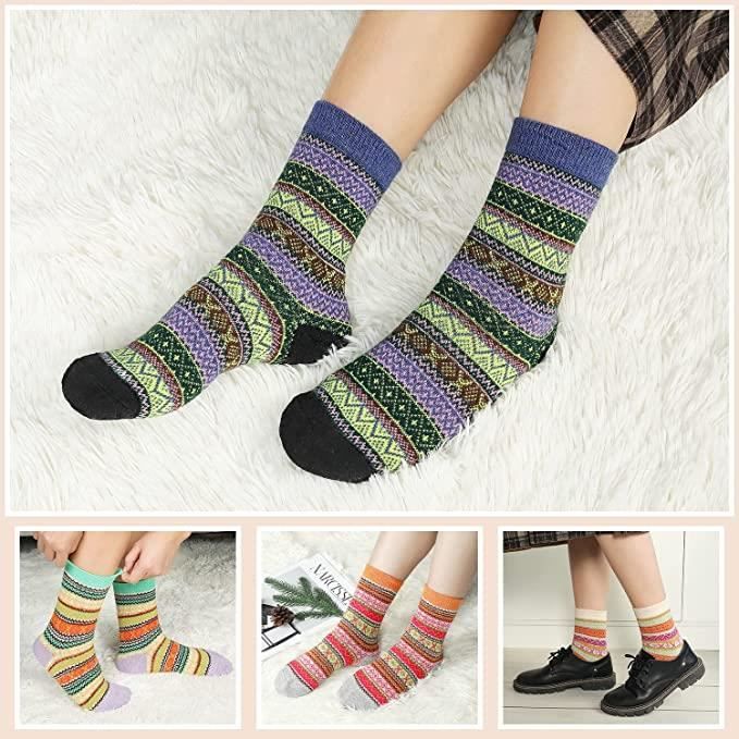 Coffret de 7 Chaussettes Femme - Chaussettes multicolores