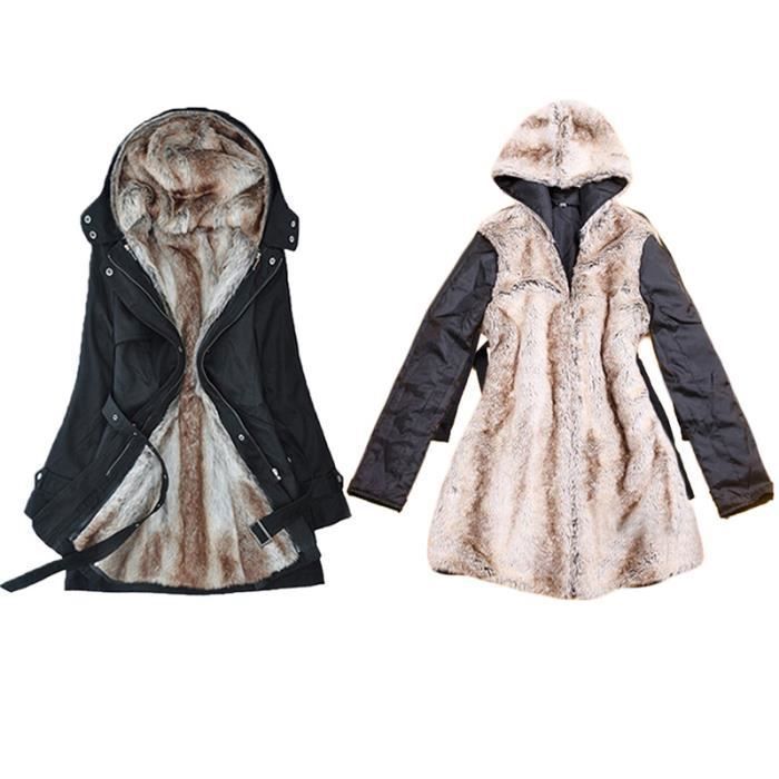 Trench noir sales capuche femme