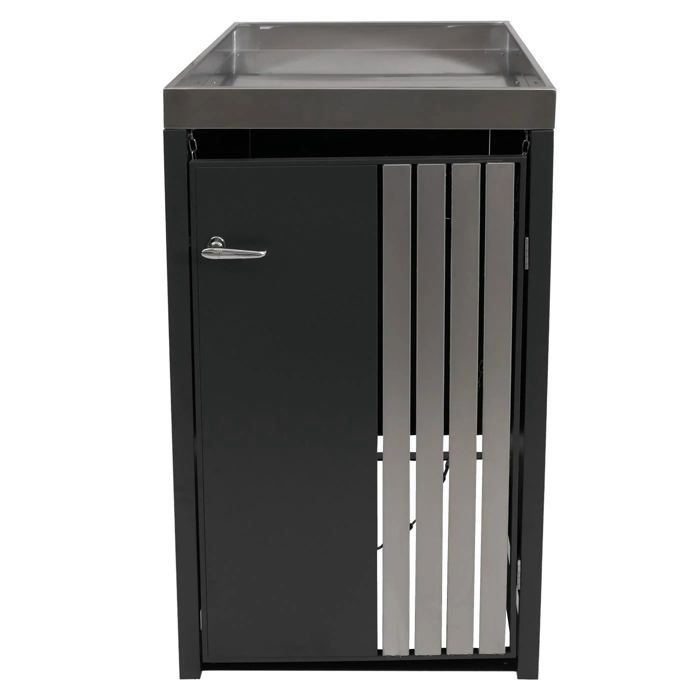 Cache poubelle exterieur avec bac a plantes pour 1 bac 80 a 240 L abri ...