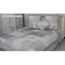 Couvre-lit Boutis Fanny & Céline 180x240 Cm + Taie 65x65 Cm - 100% Coton, Motif Imprimé, Rouge Chamonix