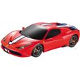 Voiture télécommandée Ferrari Italia Spec - MONDO Motors - Echelle 1:24 - Rouge - Pour enfants à partir de 3 ans-0