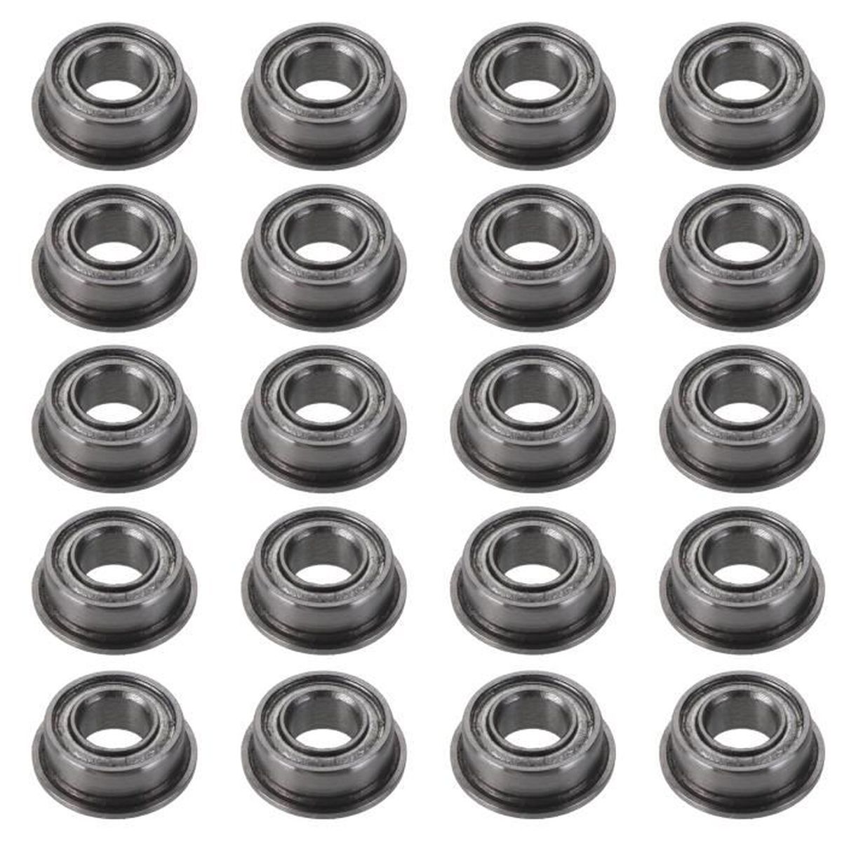 FastEddy Bearings Lot de 100 roulements étanches en caoutchouc MF74-2RS 4 x 7 x 2,5