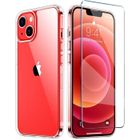 Coque iPhone 13 (6,1) + [Verre de Protection] Bumper Souple Silicone TPU Transparent Antichoc - New&Teck