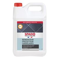 SPADO - Rénovateur protecteur  carrelages- Anti rayures - Soin et brillance - Non glissant - Sans rinçage - 5L - Fabriqué en France