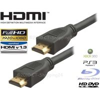 Cable HDMI prise mâle (A) 2,0m, or