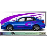 subaru kit decoration violet autocollants stickers