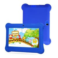 FRL 7 Pouce Étudiant Enfants Apprendre Tablette Enfants Tablette Ordinateur Éducatif Machine Wifi Tablette Cadeau 512 M + 4G bleu
