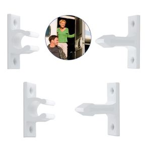 Lot De 4 Butées De Porte En Nylon En Forme De T - Pour Camping-car, Remorque, Armoire, Facile à Installer