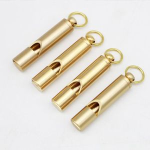 2Pcs Porte-clé Clip Survie Sécurité Aluminum Sifflet Urgence Randonnée Camping