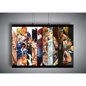 AFFICHE - POSTER Poster Fairy tail Manga Anime Lucy Happy Natsu Erz