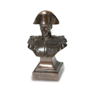 20 Cm Buste Chien Napoleon Deco Figurine Habille Noir Avenuelafayette Statuette Bustes