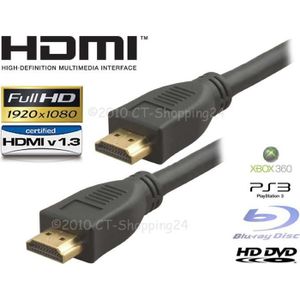 CÂBLE TV - VIDÉO - SON Cable HDMI prise mâle (A) 2,0m, or