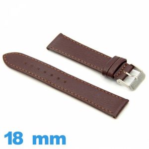 Bracelet montre 18mm 2025 cuir