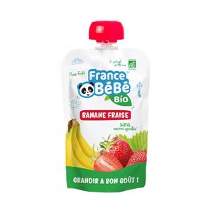 BOISSONS FRUITÉES France Bébé Bio Gourde Banane Fraise +4m 100g