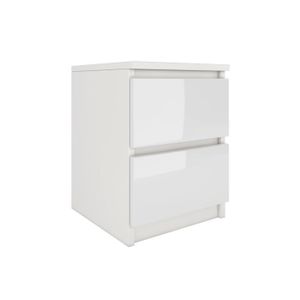 Table De Chevet Blanc Laque Achat Vente Pas Cher