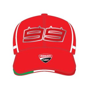 Ducati Corse Moto GP Racing Flat Peak Casquette Rouge Officiel 2018