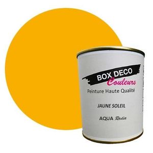 PEINTURE - VERNIS Peinture radiateur à base de laque acrylique aspect velours-satin Aqua Radia - 750 ml Teinte Jaune Soleil