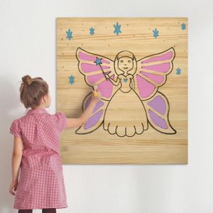 TABLEAU ENFANT Tableau à peindre par enfants, en bois massif de p
