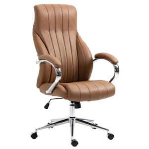 Fauteuil De Bureau Dauphin En Cuir Noir – Moderne, à Roulettes (occasion)
