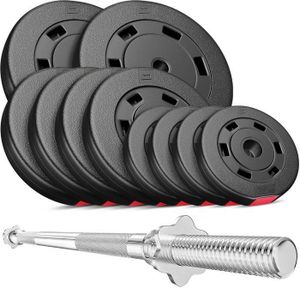 freins haltère longue Musculation Haltères Gym Set Barre d/'haltères 180 cm Ø 50 mm