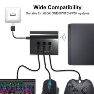 Sutinna Ensemble Clavier et Souris de Jeu, kit de Conversion Clavier-Souris  Kit de Base d'adaptateur de Jeu adapté au système Android Compatible pour  N-Switch/Xbox One / PS4 / PS3 : : Jeux