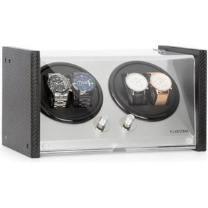 Tourne montre Remontoir automatique Coffret luxe 2 montres 4 programmes noir