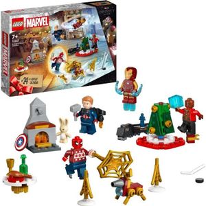Calendrier de l'avent LEGO® Marvel 76267 Le Calendrier de l’Avent des Avengers 2023, 24 Cadeaux incluant Captain America, Spider-Man, Iron Man et Plus