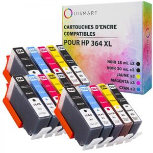 PACK CARTOUCHES Ouismart® 15 Pack Cartouches Compatible HP 364 364