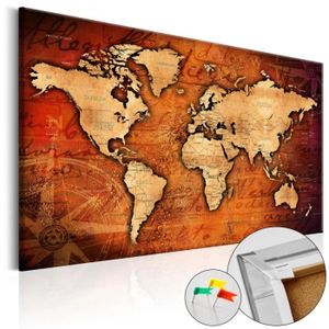 Carte du monde en liège 80x150cm - BESTSELLER!
