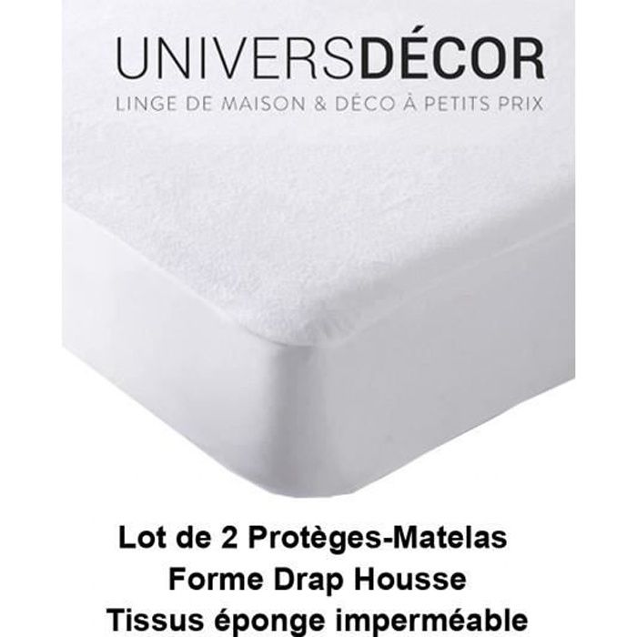Bedecor Protège-matelas Imperméable Coton 90x200 Confortable et doux -  Respiration anti-acariens-Blanc - Cdiscount Maison