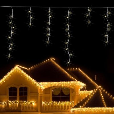 Guirlande Balcon Sans Prise Blumfeldt Dreamhaus Guirlande Lumineuse Pour Decoration Exterieure Noel Hiver 16m 320 Led Blanc Chaud Effet Flash Achat Vente Guirlande De Noel Cdiscount