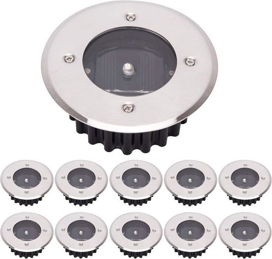 Spot LED Sol Adiwo - Lot De 2 - 3 Températures Couleur, Dimmable, Télécommande - Éclairage Ambiance Moderne