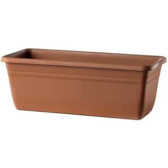 Soucoupe Pour Jardinière Rectangulaire En Résine - Fabriqué En Italie - Anthracite
