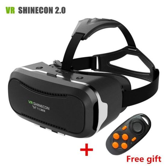 Nouveau VR SHINECON II 2 Casque de Réalité Virtuelle 3D IMAX Vidéo lunettes pour les Films Jeux 4-6 pouce Téléphones Intelligents + 