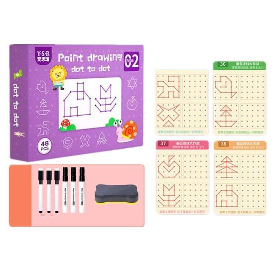 Cahier De Traçage Magique Réutilisable Watkings – Apprentissage Écriture, Logique & Créativité Enfant 2-6 Ans