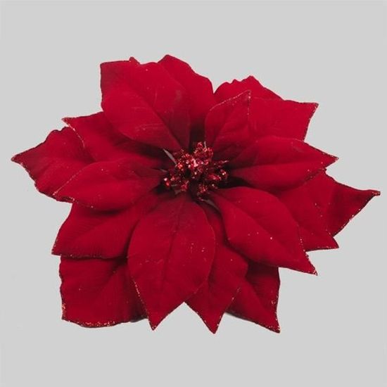 Fleur De Noël Bella Rouge Achat Vente Boule De Noël