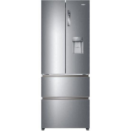 HAIER HB16WMAA - Réfrigérateur Multiportes 422L (301+121) - Froid ventilé - L 70x H190 cm - Inox