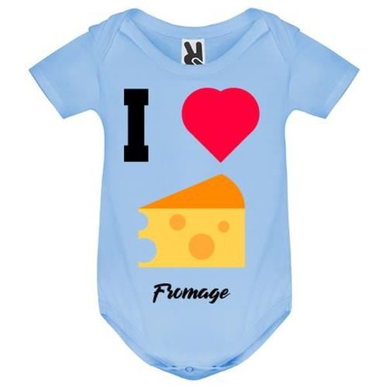 Body Bebe Bleu J Aime Le Fromage Bebe Garcon Blanc Cdiscount Pret A Porter