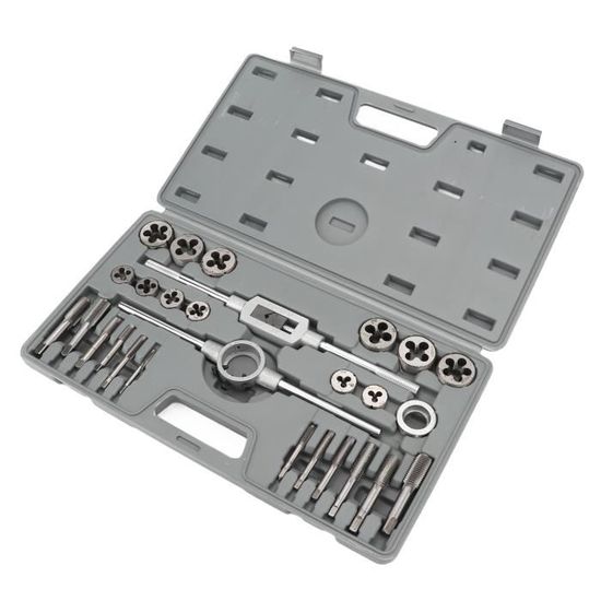 Jeu De 2 Filières Rondes Métriques M4 X 0.7 (droite) - Acier Rapide HSS - Classe 6g - Pour Filetage Externe