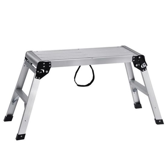 Tabouret Xl Pliant, Escabeau, Une Marche, Avec Poignée, 120 Kg