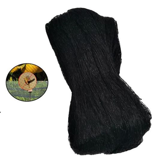 Filet Anti-oiseaux 4m X 10m Maille 2.5cm - 2 Pièces, Polyéthylène, Protection Potager Arbres Fruitiers Poulailler