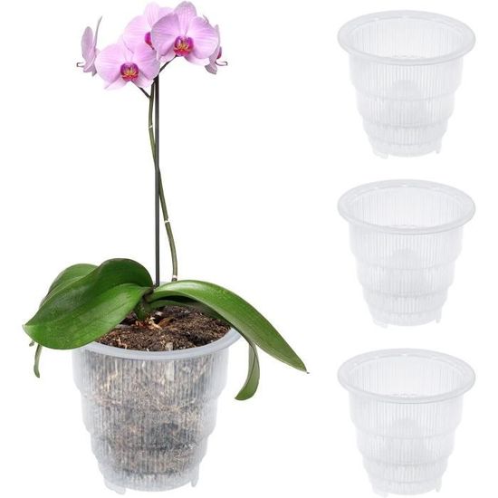 Lot De 4 Grands Pots De Fleurs En Plastique Pour Intérieur Et Extérieur Avec Trous De Drainage Et Soucoupes – Pots De Fleurs Décoratifs En Résine De 25,4 Cm