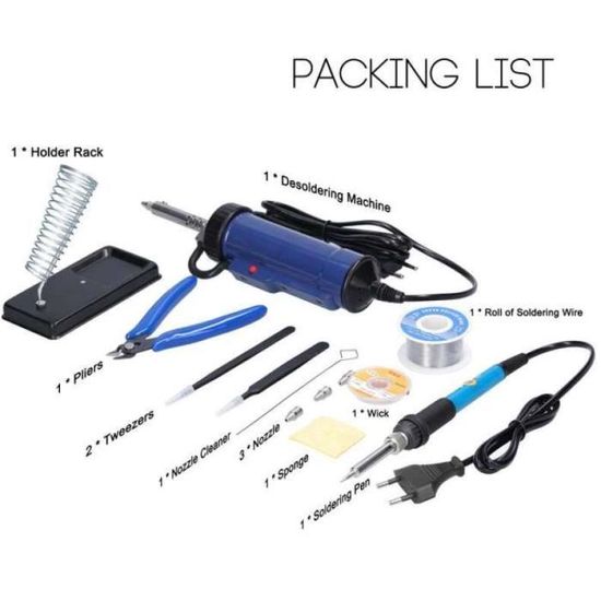 Fer A Souder Etain 30W U00e0 Double Usage U00e9lectrique Fer U00e0 Souder U00e9tain Ventouse Stylo Double Prise Electrique